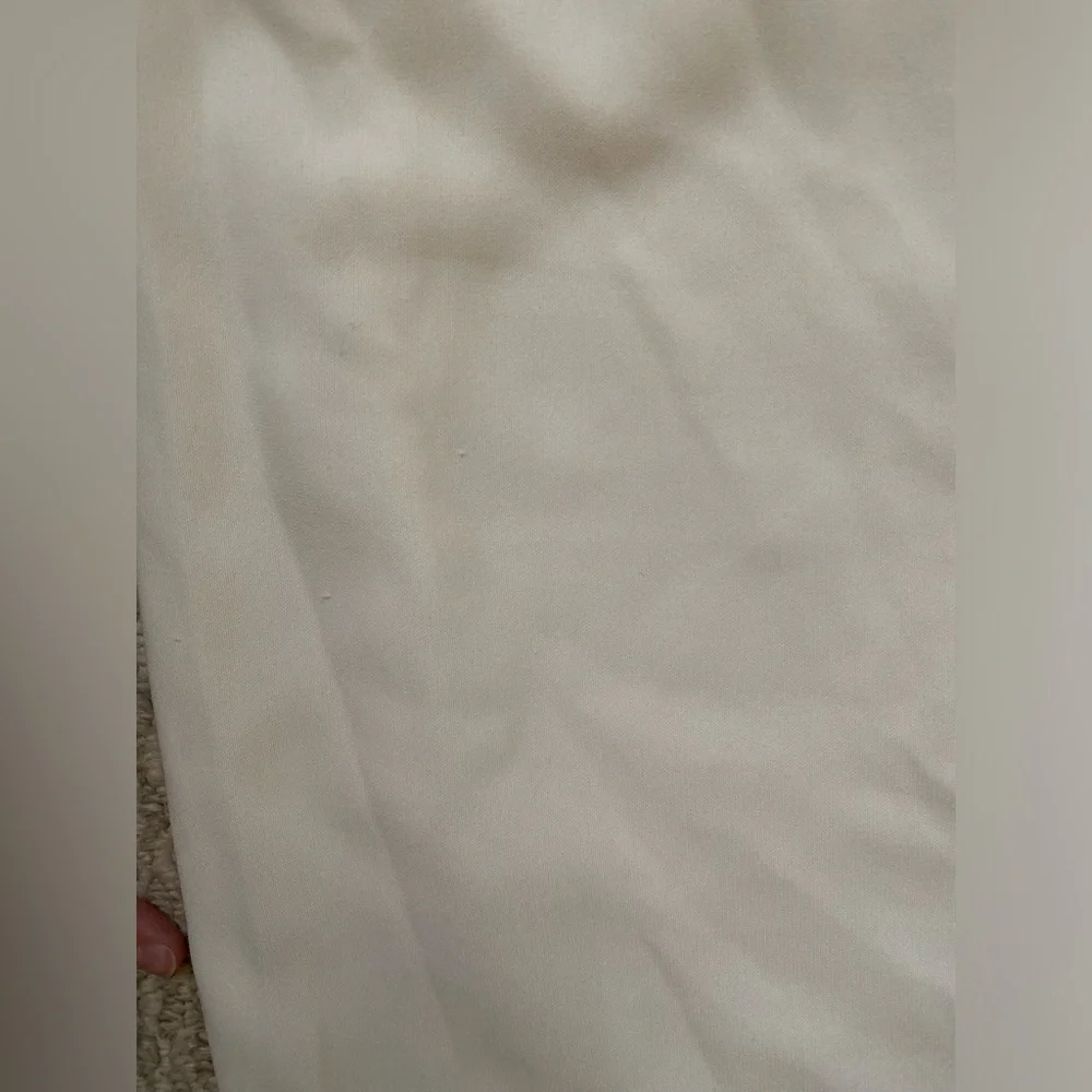 VINTAGE DONNA KARAN NEW YORK CREAM OFF WHITE PENCIL SKIRT FITTED SIZE 8